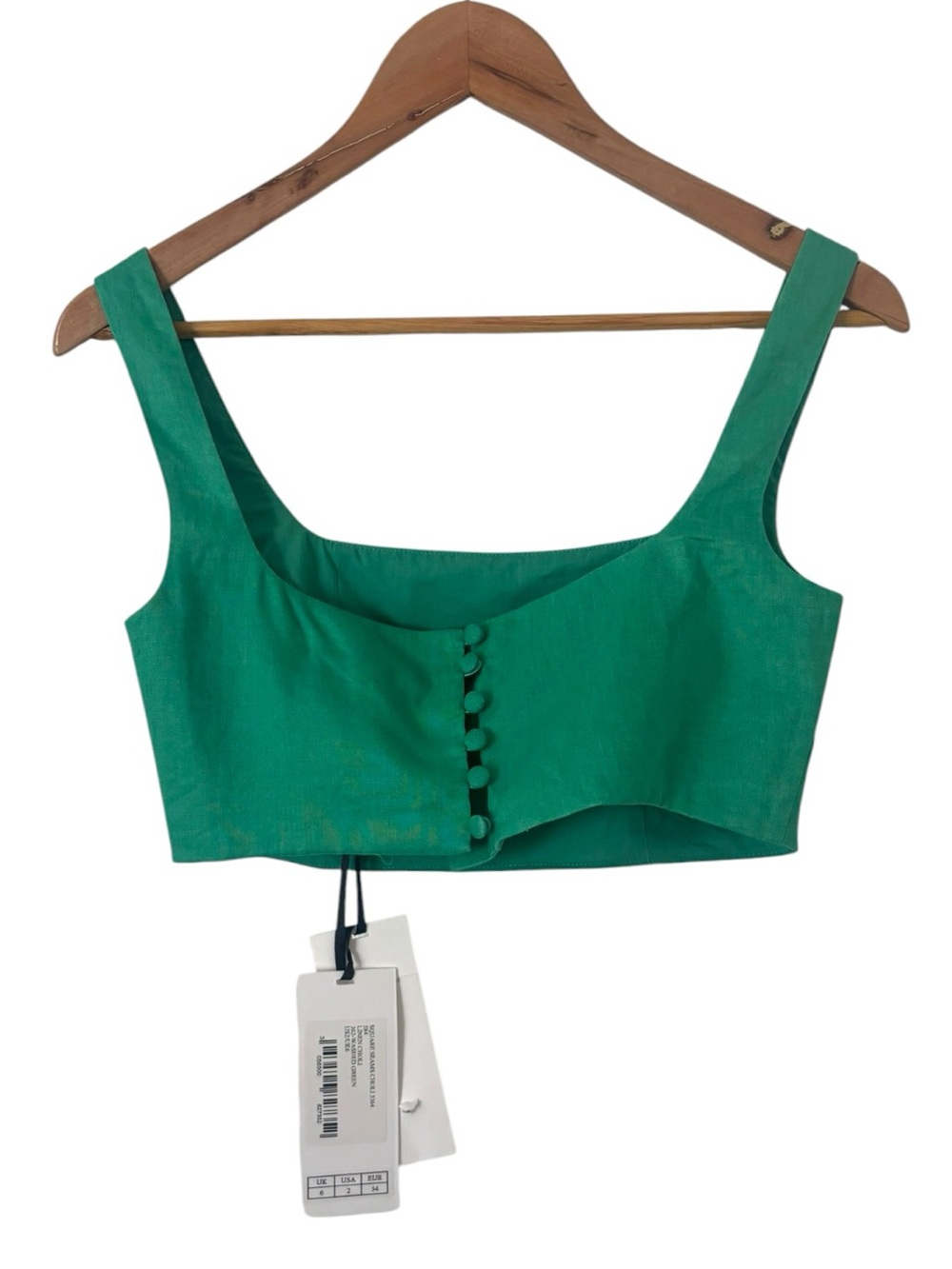 Saloni Linen Crop Top - Picture 3 of 4